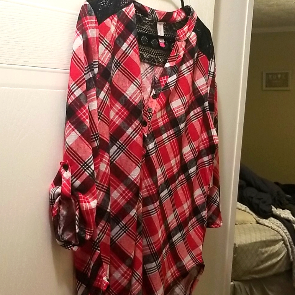 Plaid button up